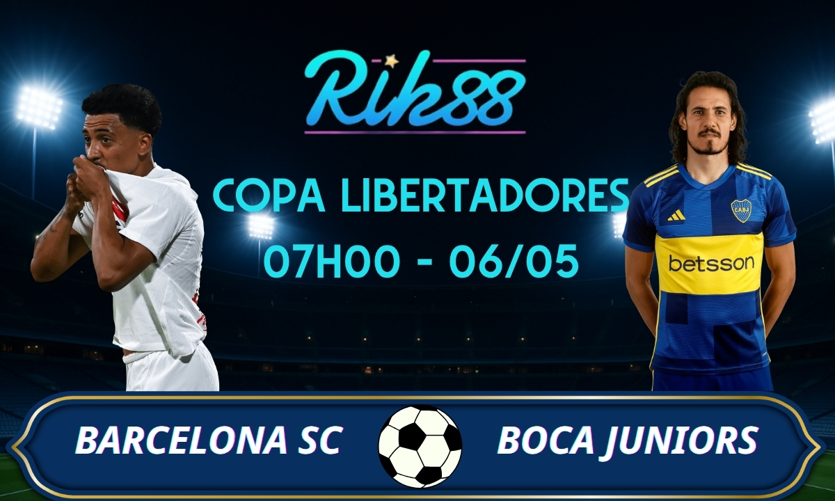 Soi kèo Barcelona SC vs Boca Juniors - 07h00 ngày 06/05/2026 - Copa Libertadores
