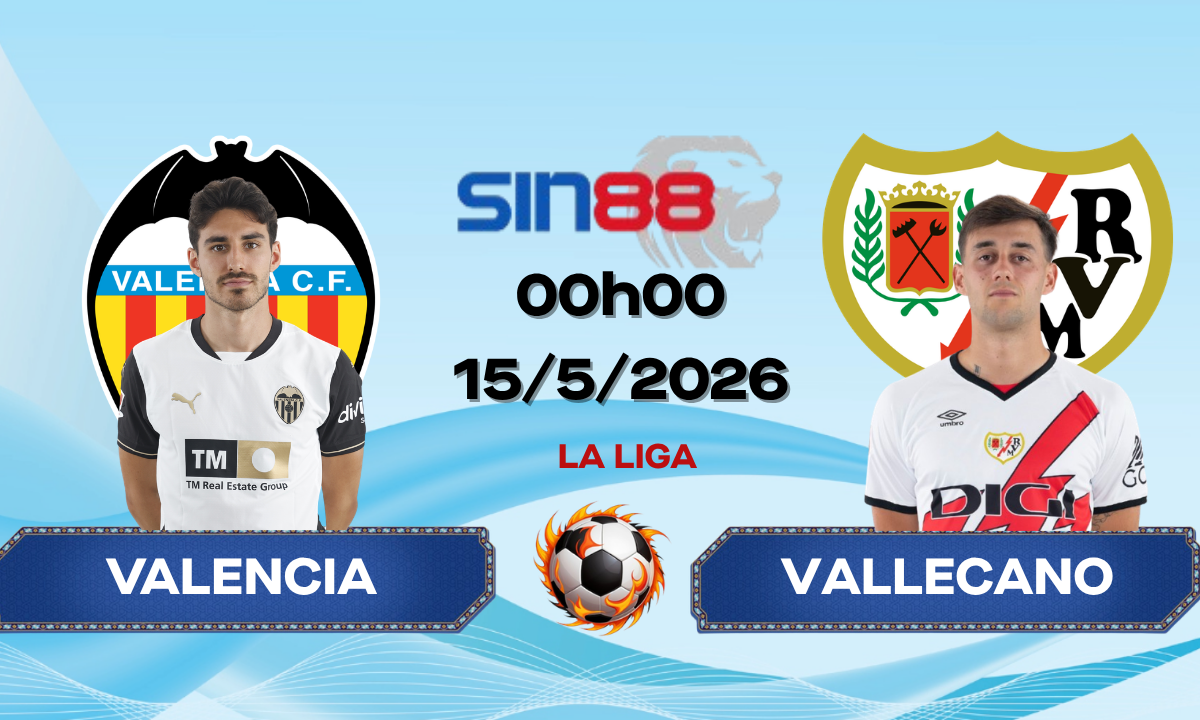 Soi kèo bóng đá Valencia - Rayo Vallecano 00h00 ngày 15/05/2026 - La Liga
