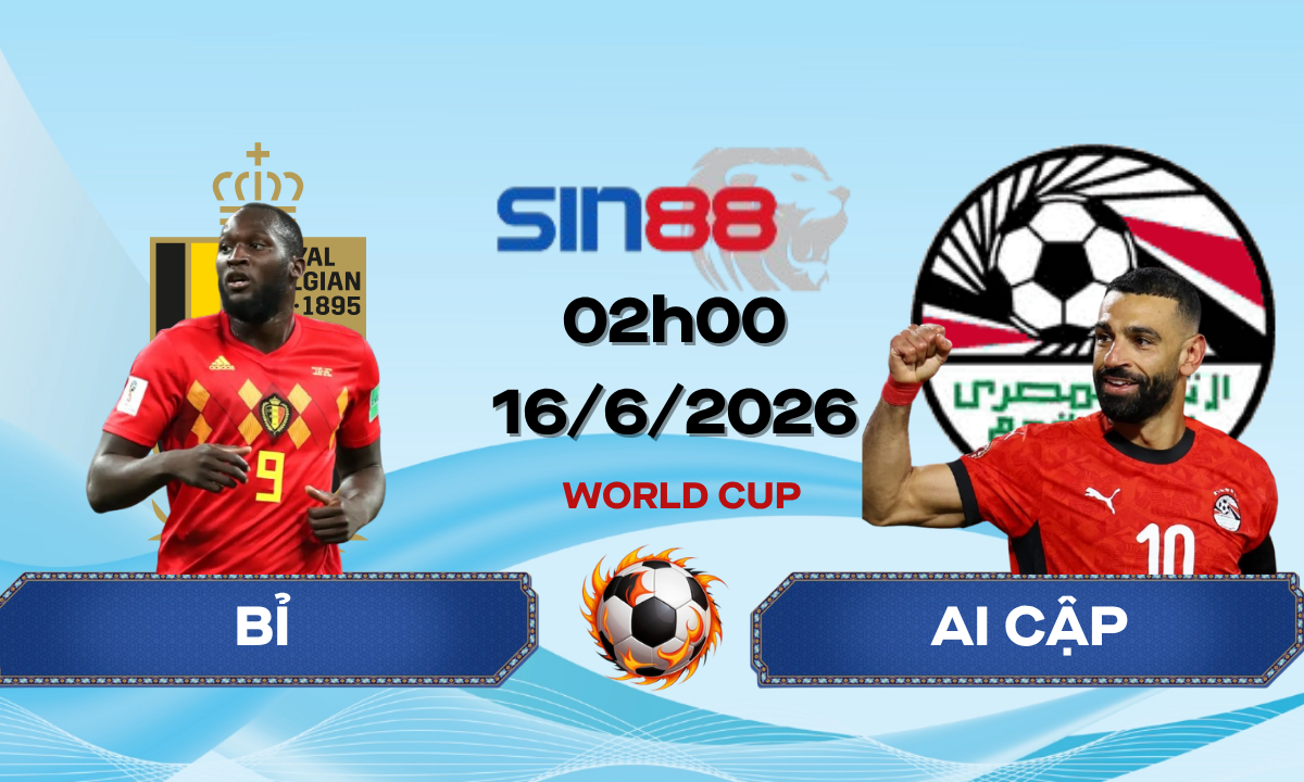 Soi kèo bóng đá Bỉ – Ai Cập 02h00 ngày 16/06/2026 – World Cup