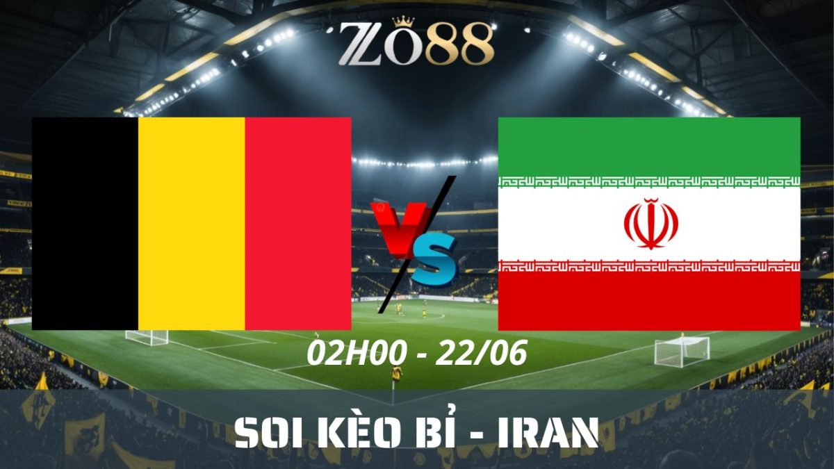 Soi kèo nhà cái Bỉ – Iran 22/06/2026 02h00 World Cup