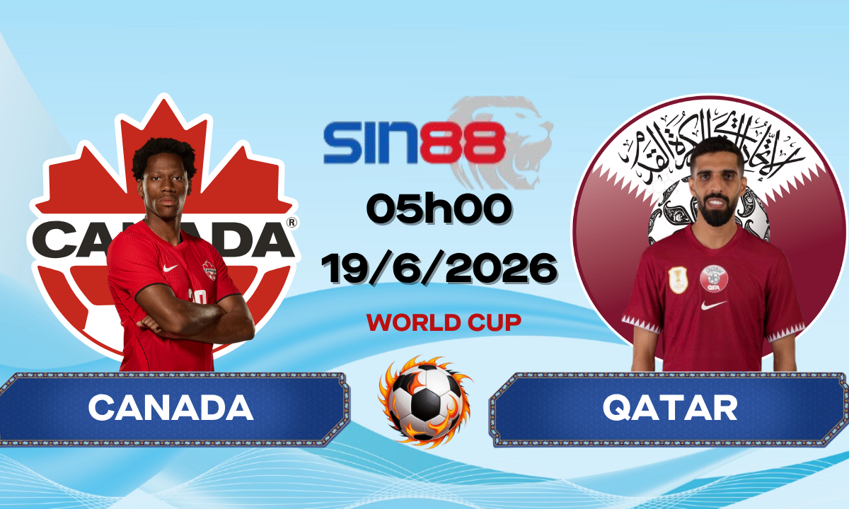 Soi kèo bóng đá Canada – Qatar 05h00 ngày 19/06/2026 – World Cup