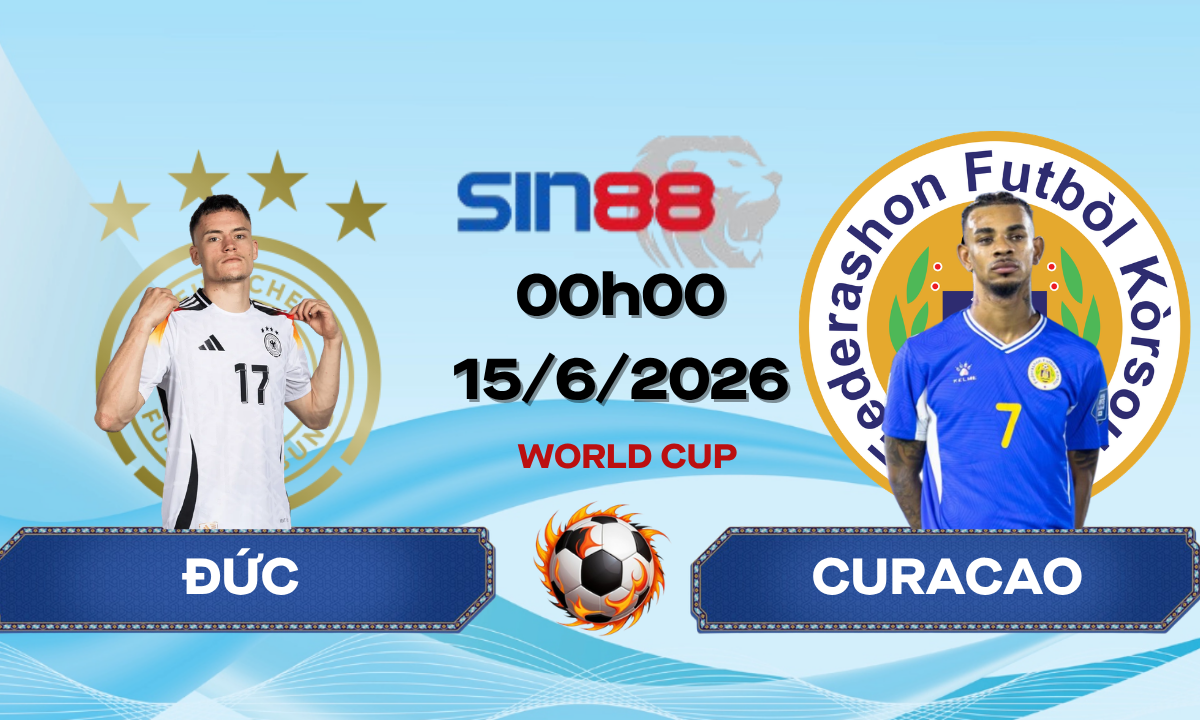 Soi kèo bóng đá Đức - Curacao 00h00 ngày 15/06/2026 - World Cup