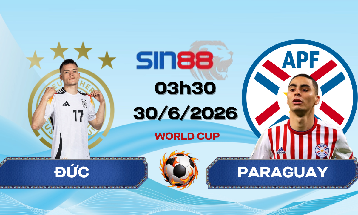 Soi kèo bóng đá Đức - Paraguay 03h30 ngày 30/06/2026 - World Cup