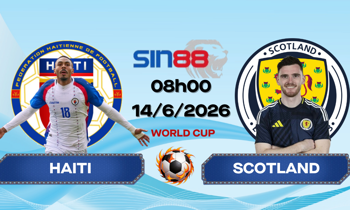 Soi kèo bóng đá Haiti – Scotland 08h00 ngày 14/06/2026 – World Cup