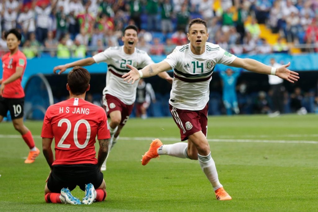 Hàn Quốc từng nhận trái đắng trước Mexico tại World Cup 2018