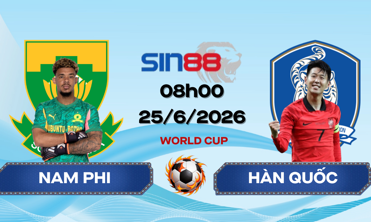 Soi kèo bóng đá Nam Phi – Hàn Quốc 08h00 ngày 25/06/2026 – World Cup