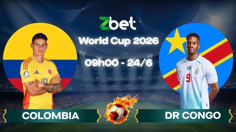 Nhận định soi kèo Colombia vs DR Congo – 09h00 24/06/2026 – World Cup 2026