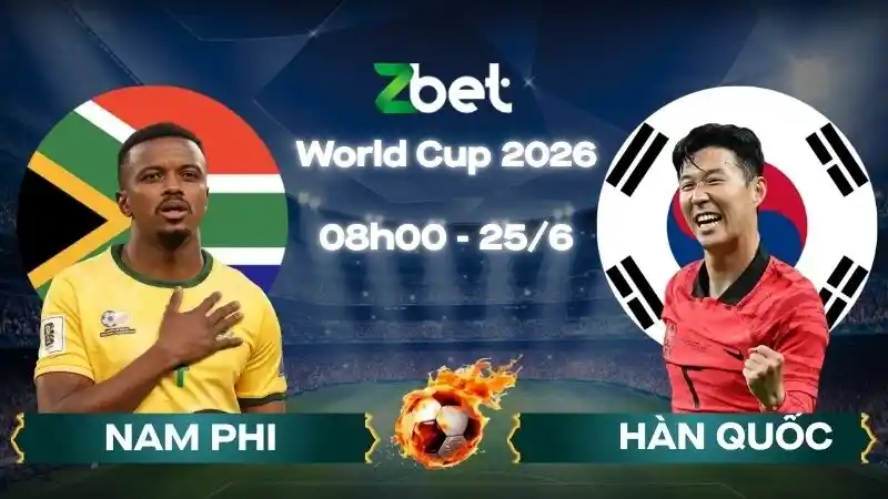 Nhận định soi kèo Nam Phi vs Hàn Quốc – 08h00 25/06/2026 – World Cup 2026