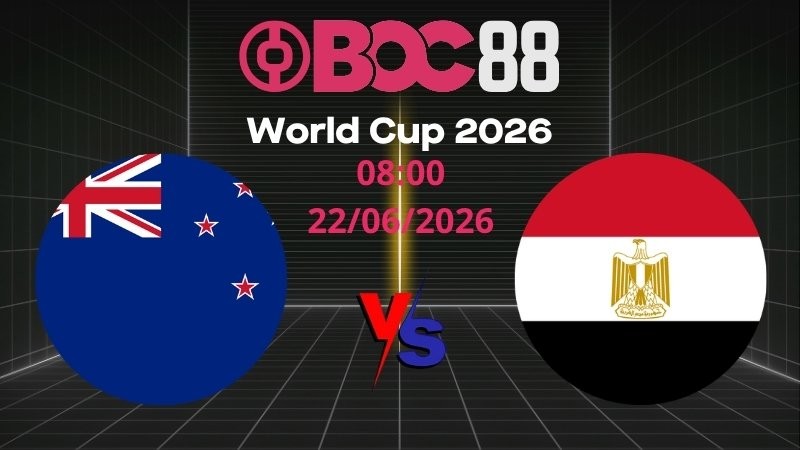Soi Kèo New Zealand vs Ai Cập | 08:00 22/06/2026 – World Cup 2026