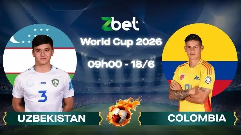 Nhận định soi kèo Uzbekistan vs Colombia – 09h00 18/06/2026 – World Cup 2026