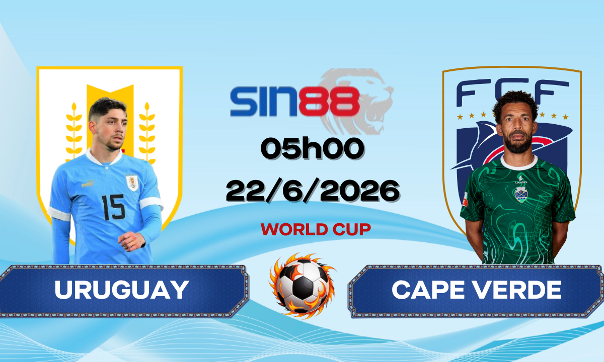 Soi kèo bóng đá Uruguay – Cape Verde 05h00 ngày 22/06/2026 – World Cup