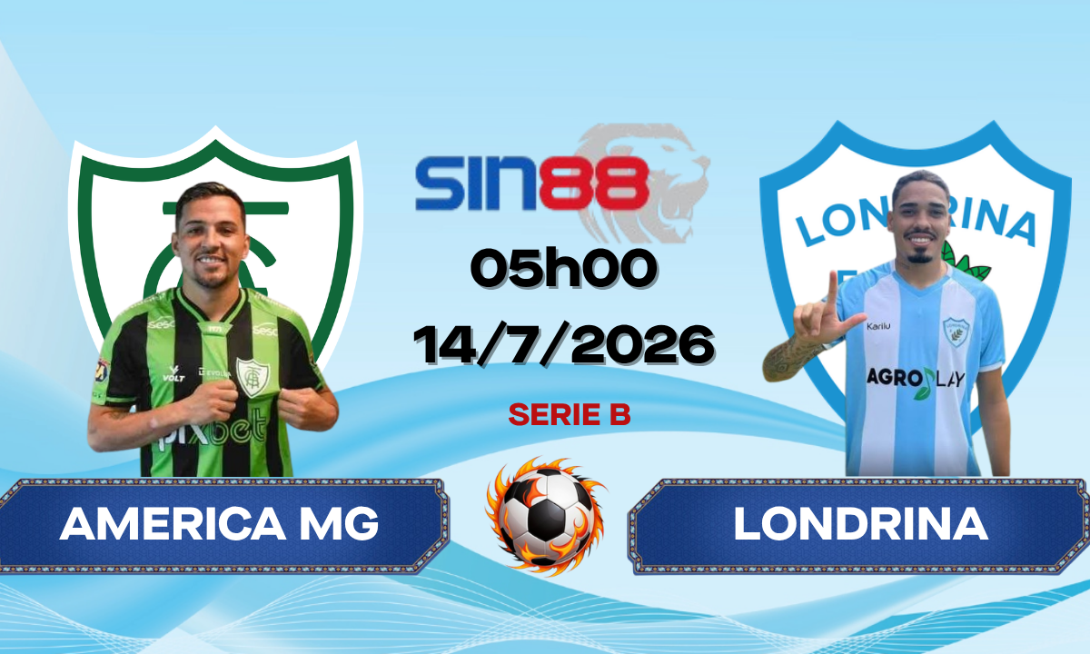 Soi kèo bóng đá America MG - Londrina 05h00 ngày 14/07/2026 - Serie B