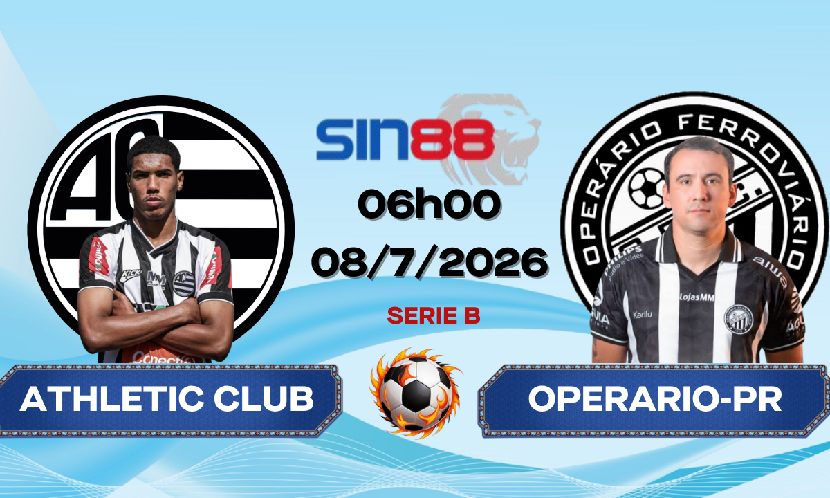 Soi kèo bóng đá Athletic Club - Operario-PR 06h00 ngày 08/07/2026 - Serie B