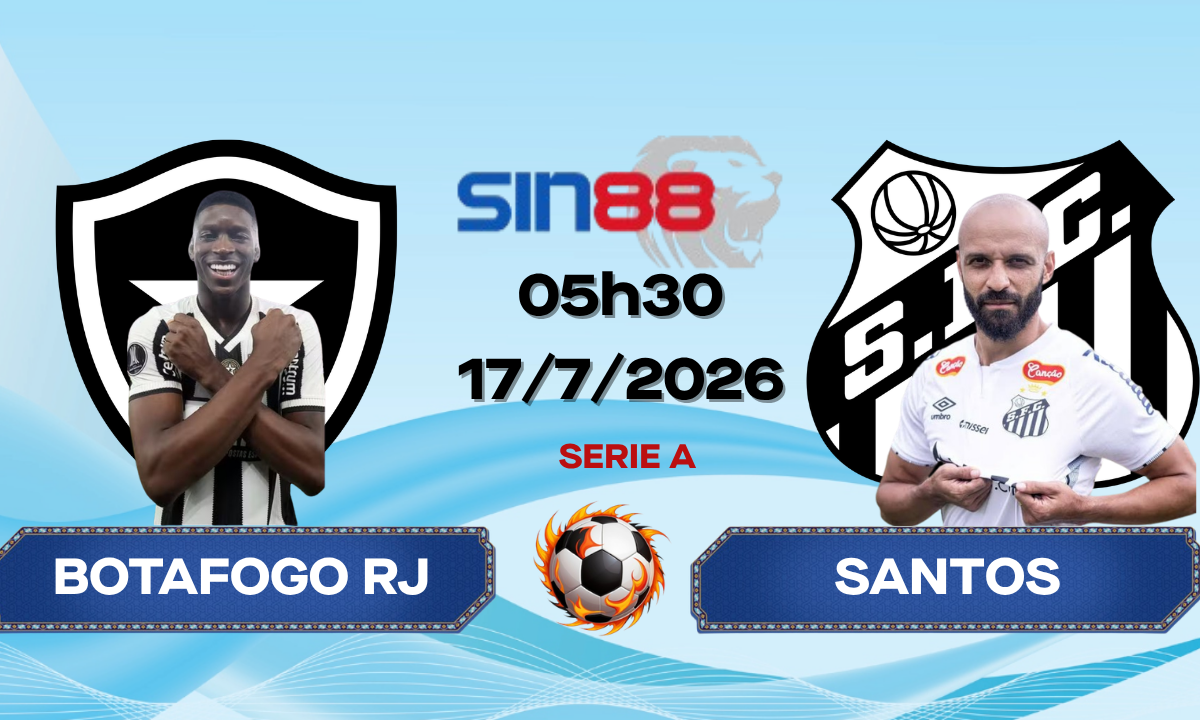 Soi kèo bóng đá Botafogo RJ - Santos 05h30 ngày 17/07/2026 - Serie A