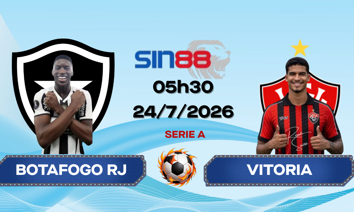 Soi kèo bóng đá Botafogo RJ – Vitoria 05h30 ngày 24/07/2026 – Serie A