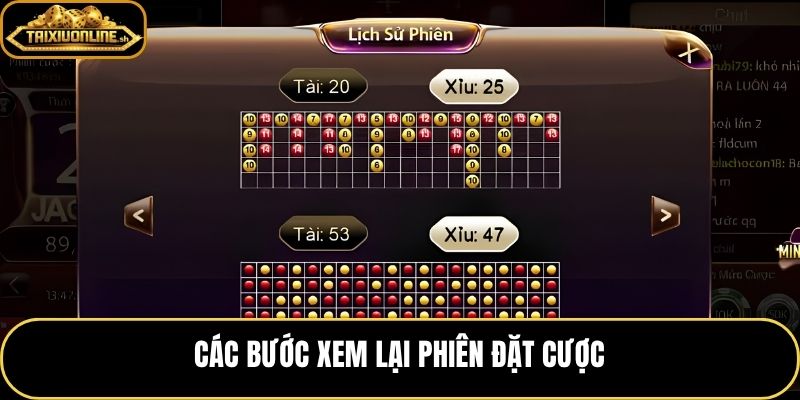 Cách xem lịch sử cược qua đúng mục nhật ký tài khoản