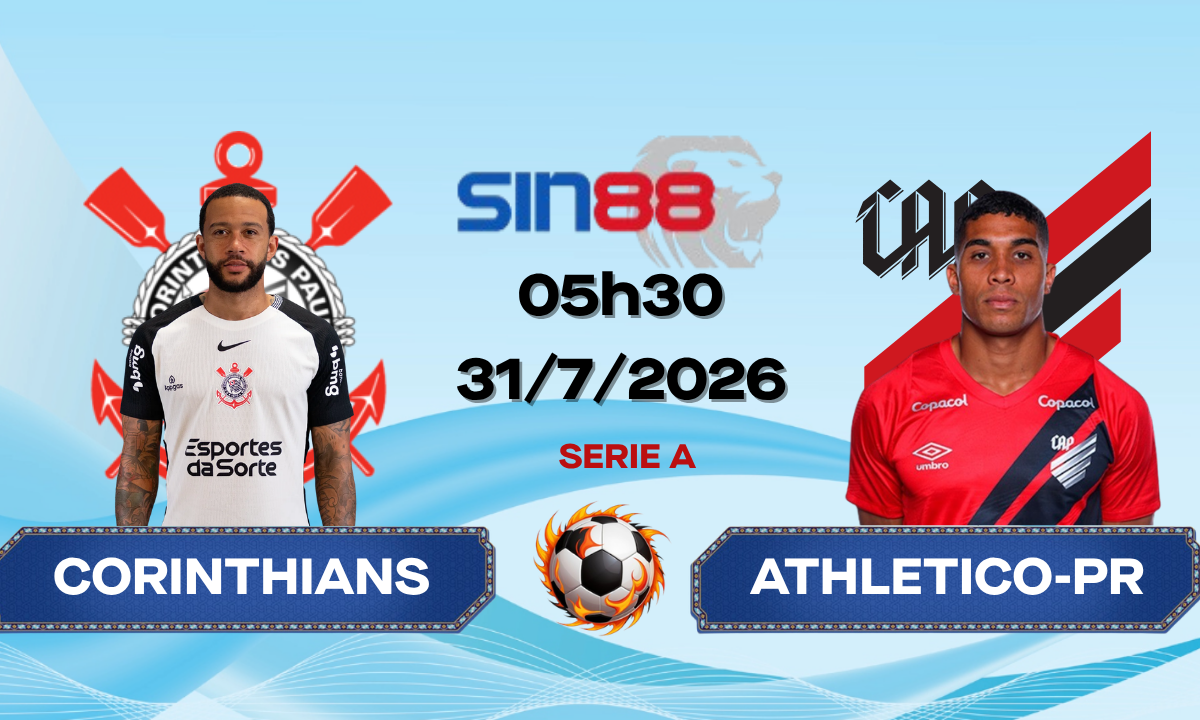 Soi kèo bóng đá Corinthians – Athletico-PR 05h30 ngày 31/07/2026 – Serie A