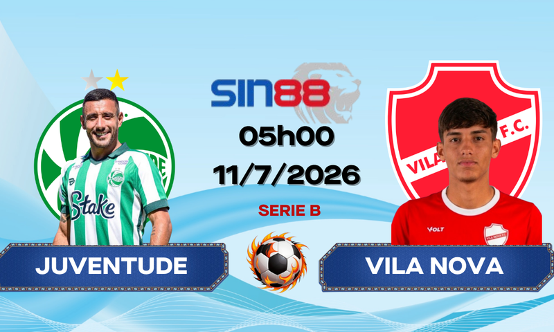 Soi kèo bóng đá Juventude - Vila Nova FC 05h00 ngày 11/07/2026 - Serie B