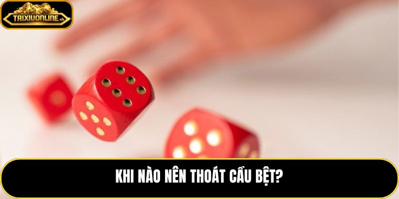 Thoát cầu bệt khi nhịp gãy và bảng đảo chiều