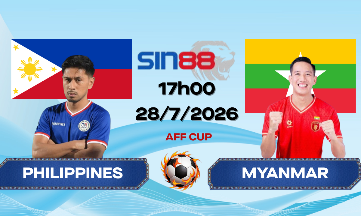 Soi kèo bóng đá Philippines – Myanmar 17h00 ngày 28/07/2026 – AFF CUP