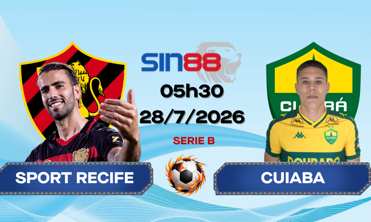 Soi kèo bóng đá Sport Recife – Cuiaba 05h30 ngày 28/07/2026 – Serie B