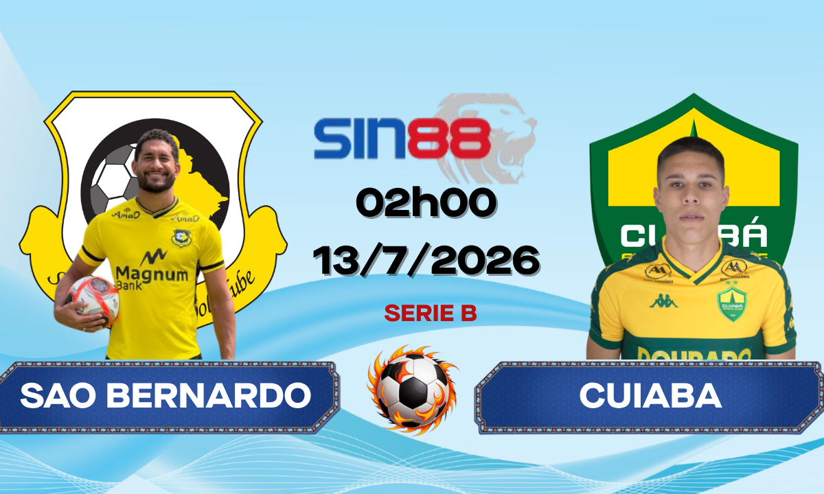 Soi kèo bóng đá Sao Bernardo - Cuiaba 02h00 ngày 13/07/2026 - Serie B