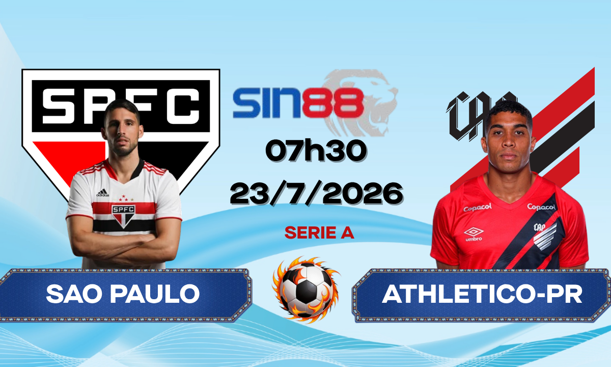 Soi kèo bóng đá Sao Paulo – Athletico-PR 07h30 ngày 23/07/2026 – Serie A