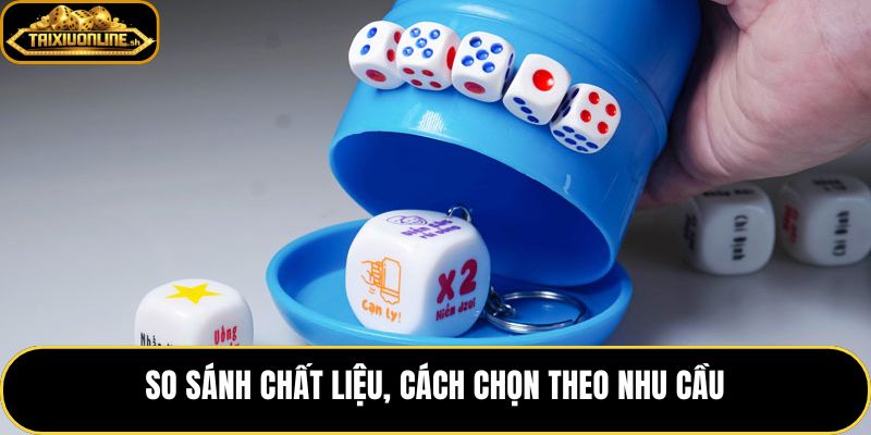 So sánh chất liệu bàn lắc xí ngầu theo nhu cầu dùng