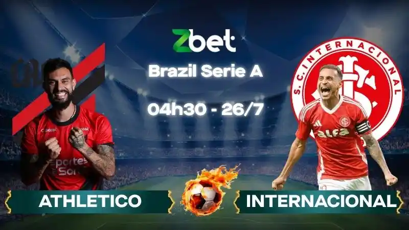 Nhận định soi kèo Athletico vs Internacional – 04h30 26/07/2026 – Brazil Serie A