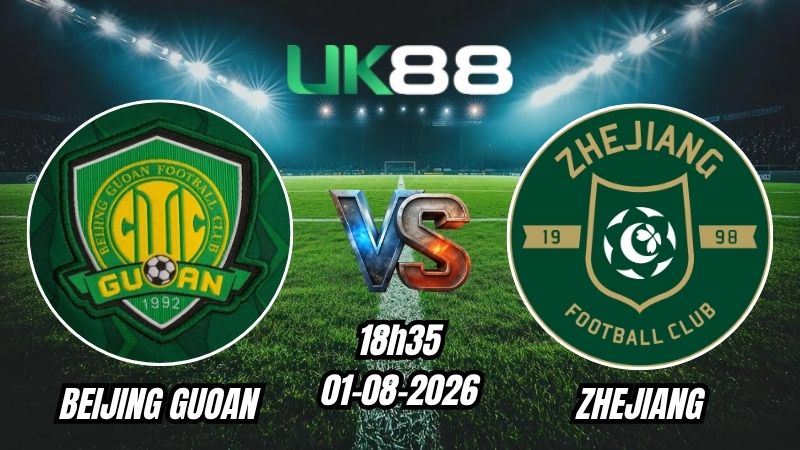 Soi kèo Beijing Guoan vs Zhejiang | 18h35 – 01/08/2026 – Chinese Super League