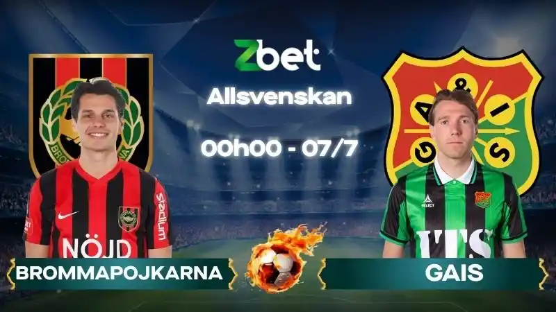 Nhận định soi kèo Brommapojkarna vs GAIS - 00h00 07/07/2026 - Allsvenskan