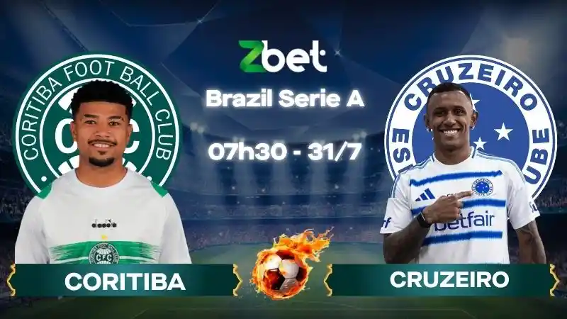 Nhận định soi kèo Coritiba vs Cruzeiro – 07h30 31/07/2026 – Brazil Serie A