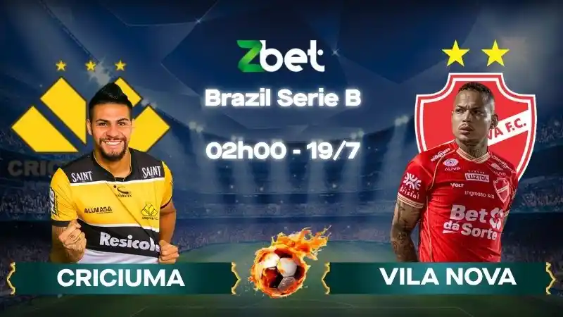 Nhận định soi kèo Criciuma vs Vila Nova - 02h00 19/07/2026 - Brazil Serie B