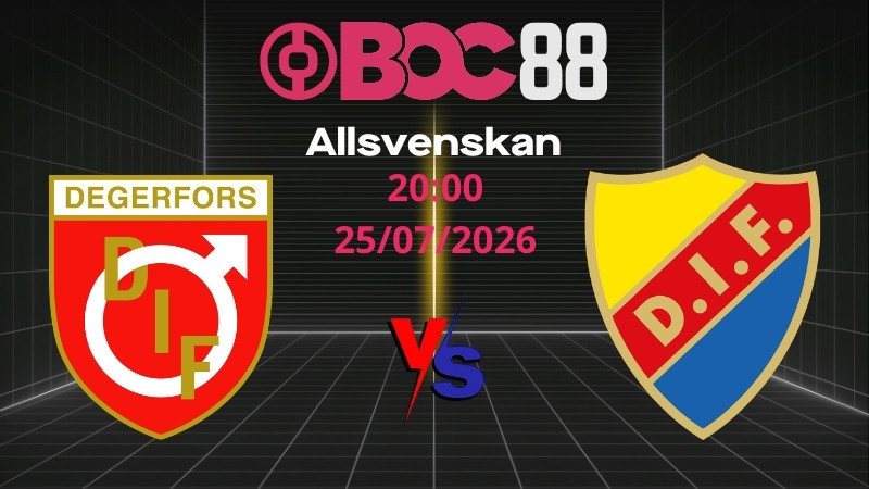 Soi Kèo Degerfors vs Djurgarden | 20:00 25/07/2026 – Allsvenskan