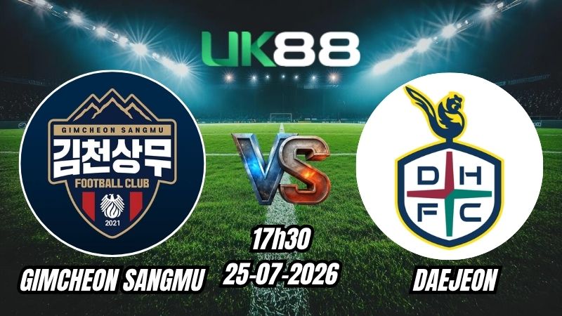 Soi kèo Gimcheon Sangmu vs Daejeon | 17h30 – 25/07/2026 – K League 1