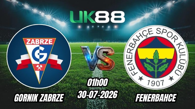Soi kèo Gornik Zabrze vs Fenerbahce | 01h00 – 30/07/2026 – Play-off Champions League