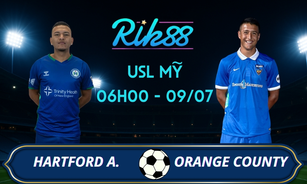 Soi kèo Hartford Athletic vs Orange County Blues - 06h00 ngày 09/07/2026 - USL Mỹ