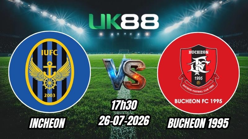 Soi kèo Incheon vs Bucheon 1995 | 17h30 – 26/07/2026 – K League 1
