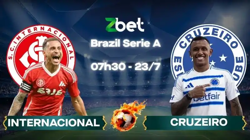 Nhận định soi kèo Internacional vs Cruzeiro – 07h30 23/07/2026 – Brazil Serie A