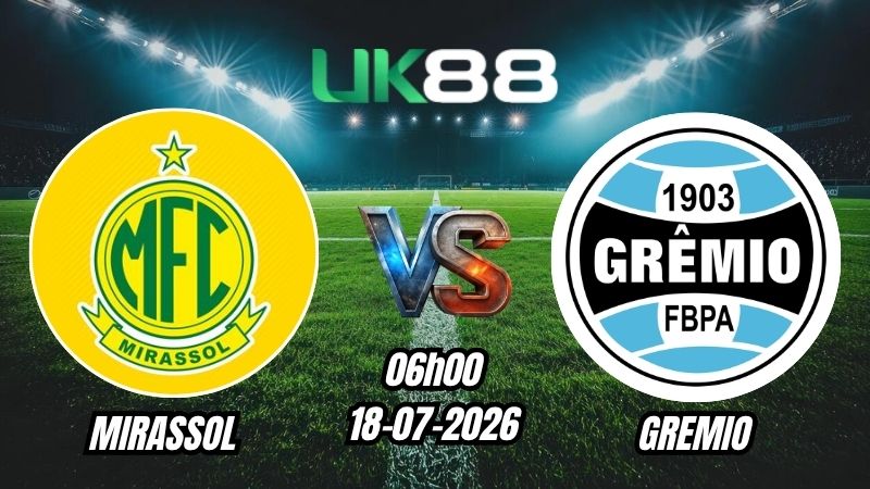 Soi kèo Mirassol vs Gremio | 06h00 - 18/07/2026 - Serie A Brazil