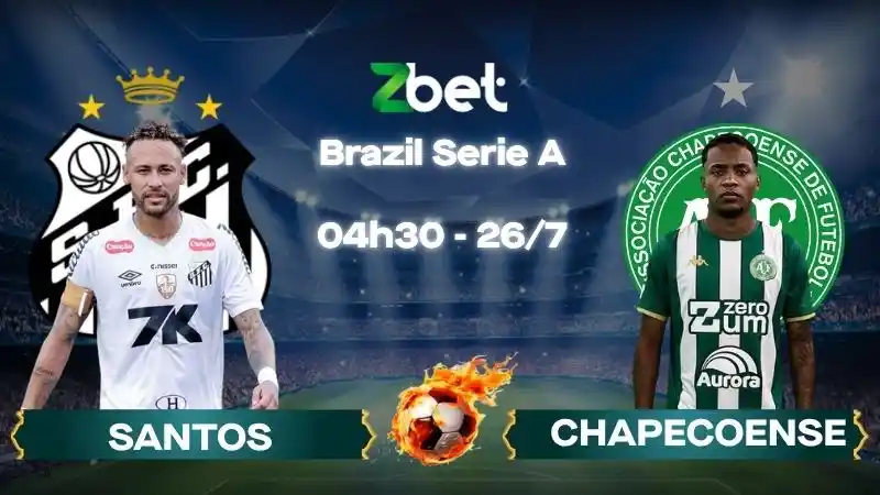 Nhận định soi kèo Santos vs Chapecoense – 04h30 26/07/2026 – Brazil Serie A