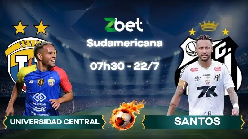 Nhận định soi kèo Universidad Central vs Santos – 07h30 22/07/2026 – Sudamericana