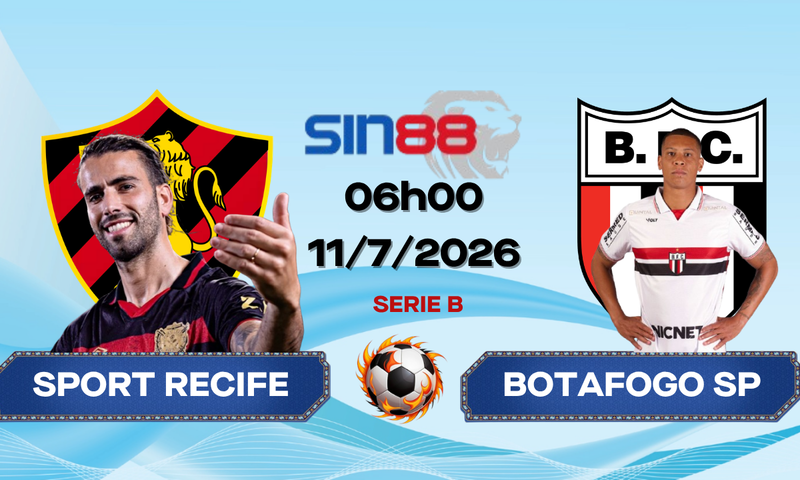 Soi kèo bóng đá Sport Recife - Botafogo SP 06h00 ngày 11/07/2026 - Serie B