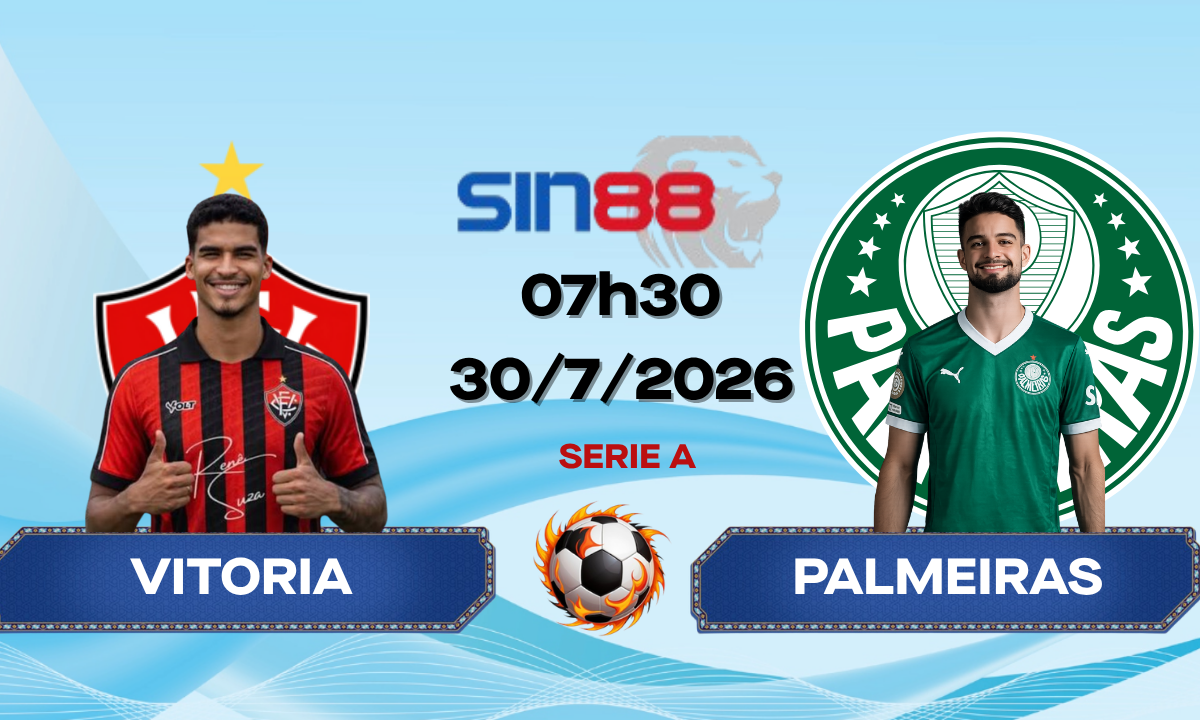 Soi kèo bóng đá Vitoria – Palmeiras 07h30 ngày 30/07/2026 – Serie A