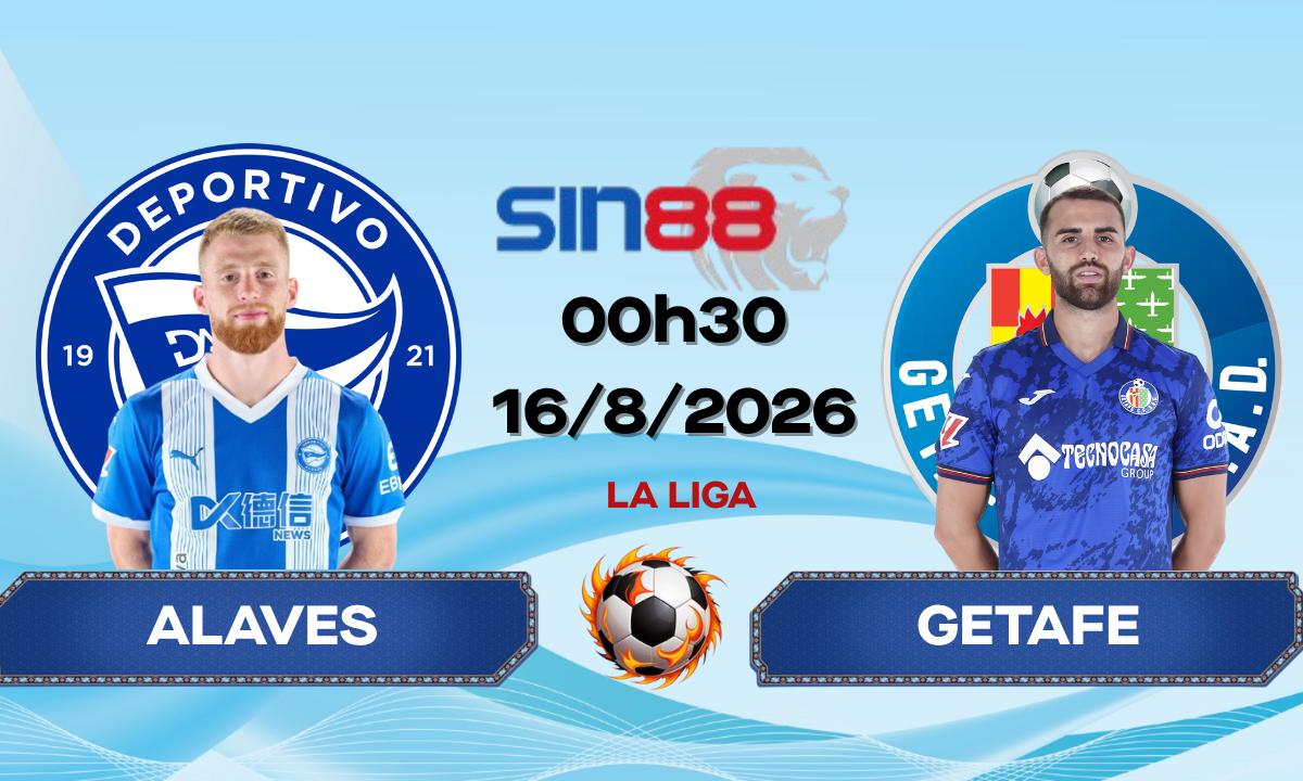 Soi kèo bóng đá Alaves - Getafe 00h30 ngày 16/08/2026 - La Liga