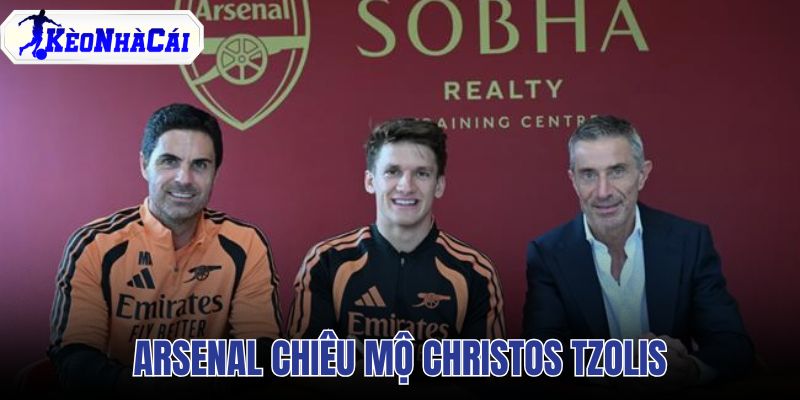 Arsenal chiêu mộ Christos Tzolis