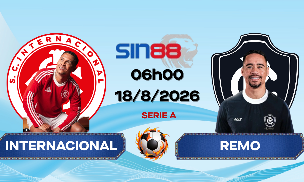 Soi kèo bóng đá Internacional - Remo 06h00 ngày 18/08/2026 - Serie A