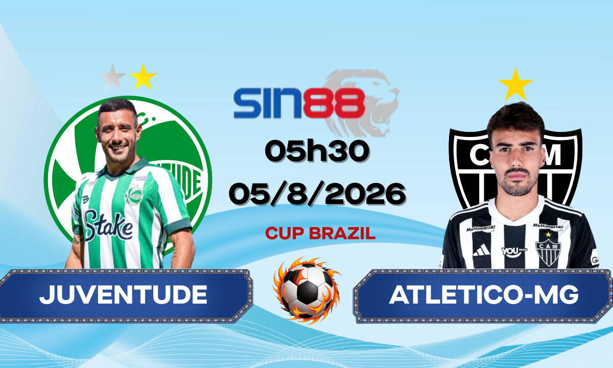 Soi kèo bóng đá Juventude - Atletico-MG 05h30 ngày 05/08/2026 - Cúp quốc gia Brazil