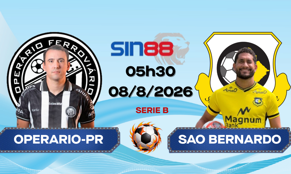 Soi kèo bóng đá Operario-PR – Sao Bernardo 05h30 ngày 08/08/2026 – Serie B