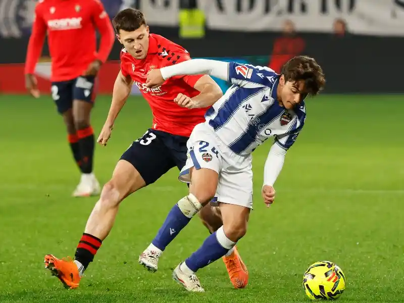 Thành tích thi đấu gần đây của Osasuna vs Levante